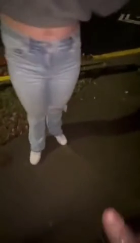 Nervous Slut Sucks Black Cock On The Corner